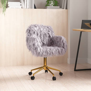 Fur best sale desk chair